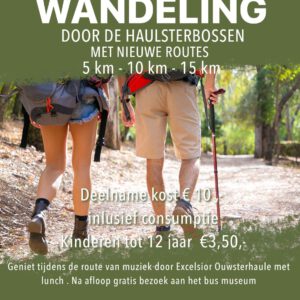 11 oktober - Muzikale wandeling - Kinderen tot 12 jaar (15KM)